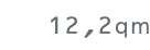 12,2qm